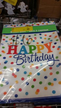 4 bags of 8 happy birthday gift bags