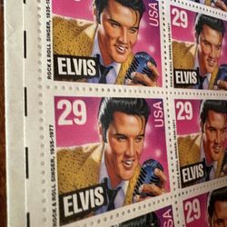 FULL SHEET vintage 1992 Elvis stamps - $1000