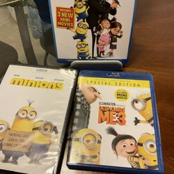 Despicable Me 2 Blu-ray, 2010 Collection 3 One DVD Comedy Family Film Movie 