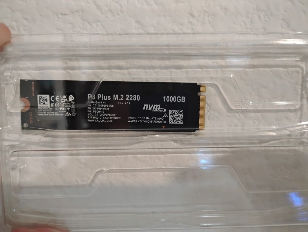 Crucial P3 Plus 1 TB Solid State Drive