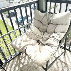 Outdoor Papasan Chairs with Cushion and Frame