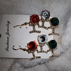 HO HO HO EARRINGS $5 OBO 