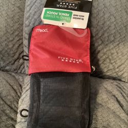 Standing Pencil Pouch (Red)
