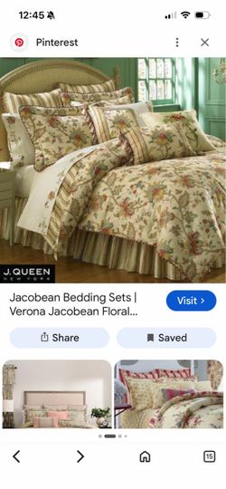 Queen comforter set brand J queen New York