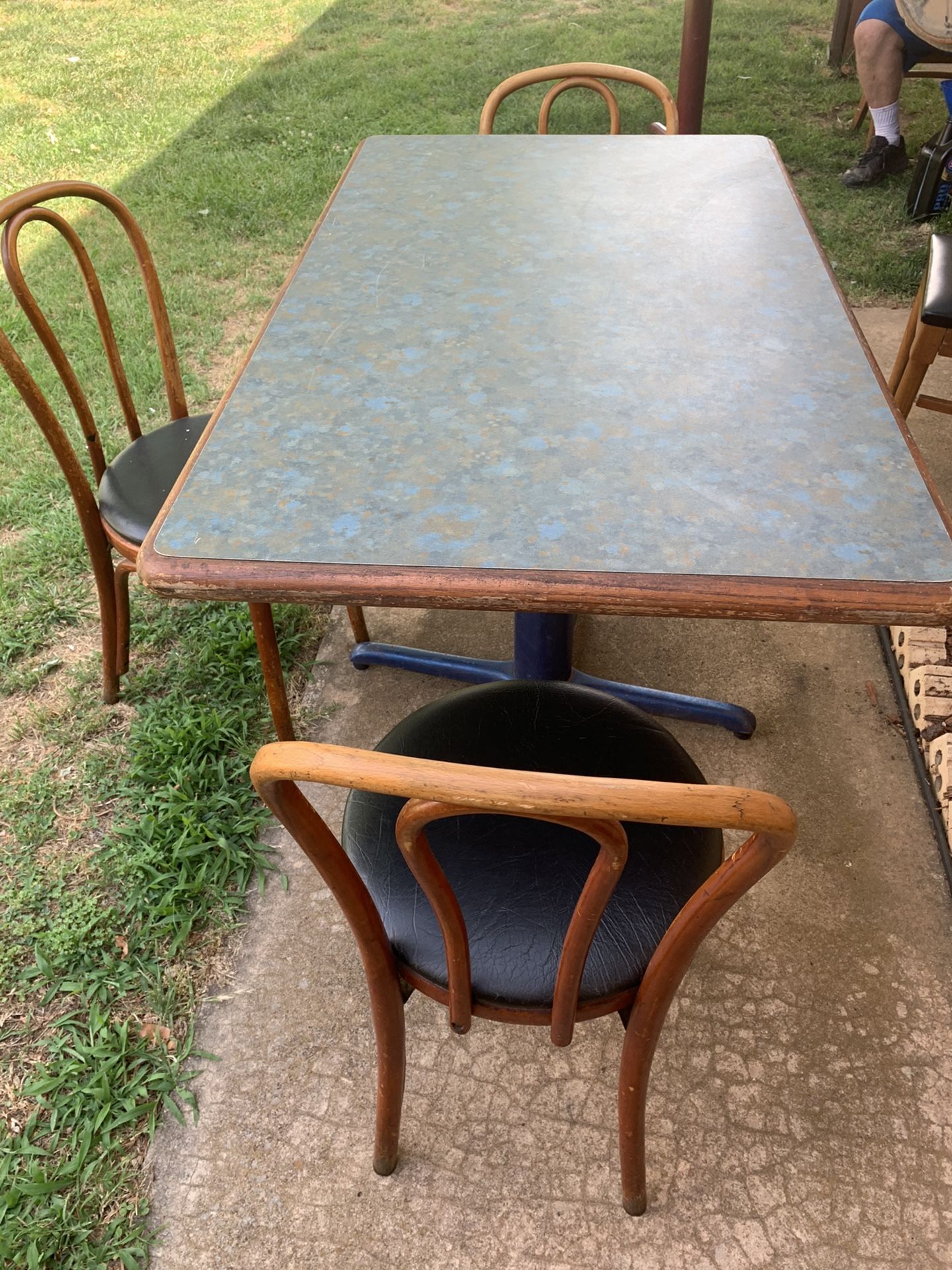 Restaurant type table and chairs