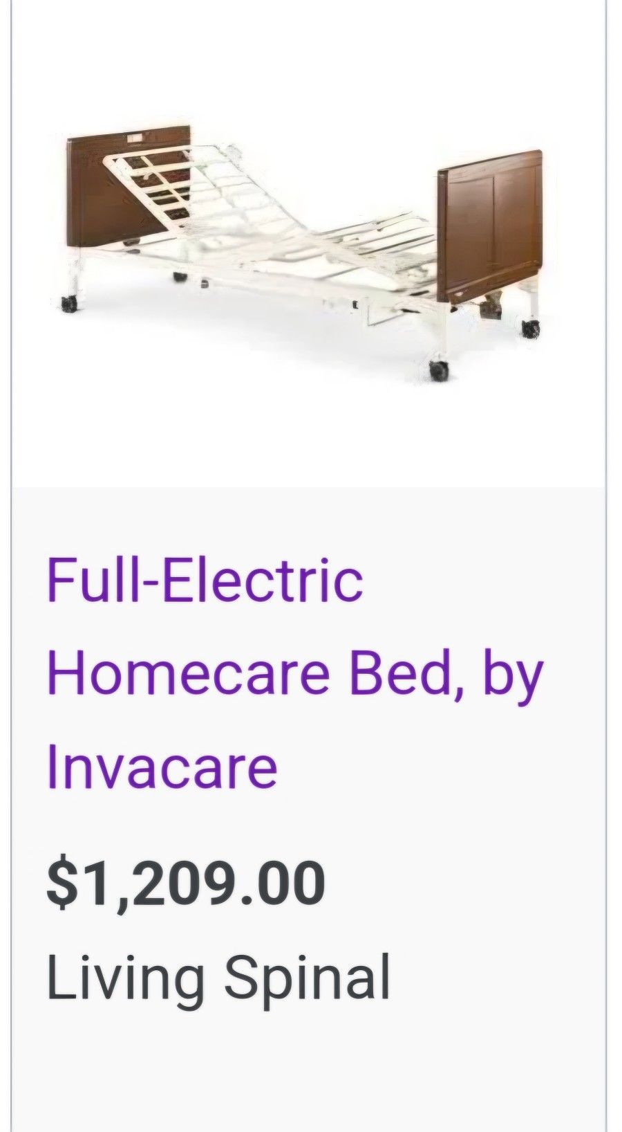 Invacare 5510 Full-Electric Homecare Bed