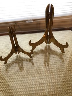 Brass plate stands