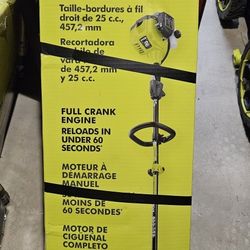New gasoline Ryobi 18" string trimmer
