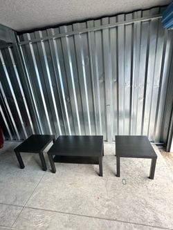 Coffee Table & 2 End Tables Black Matching Set‼️Modern Style‼️$75‼️FREE DELIVERY‼️