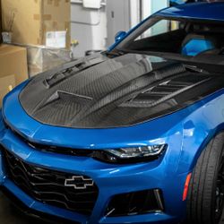 Hoods Chevrolet Camaro TF style vented Carbon Fiber Hood 2016 2017 2018 2019 2020 2021 2022 2023 2024