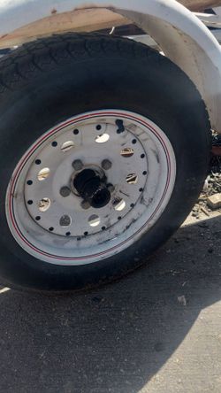 Trailer Tire and Steel Wheel
