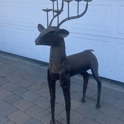 Metal Deers Candle Holders Large 3ft Tall
