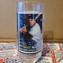 Vintage 1993  McDonald's Willie Mays  glass cup 