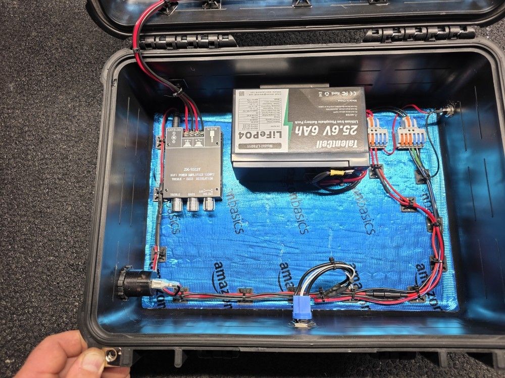 Custom Built Weatherproof Bluetooth Speaker With USB C Charger