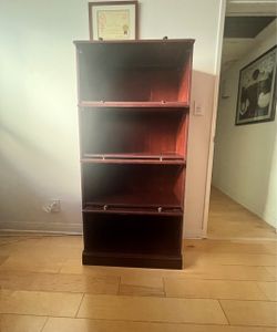 Book shelf with covering