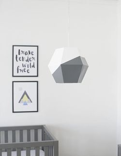 1 Gray And White Pendant Lights 