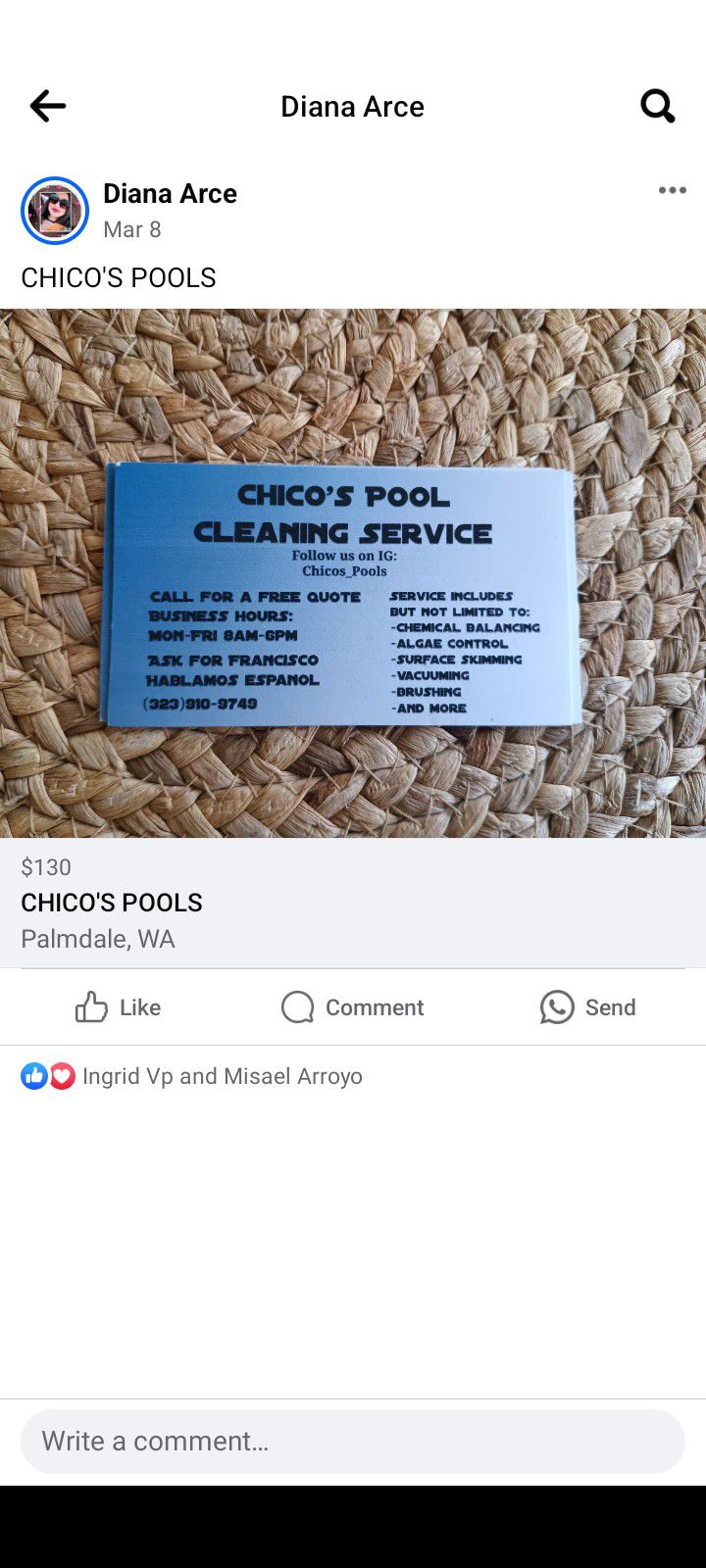 Chico's Pools