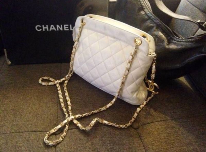 classic white chanel bag authentic