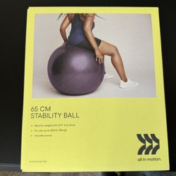 Brand New 65cm Stability Ball – Perfect for Pilates, Workout, or Pregnancy!