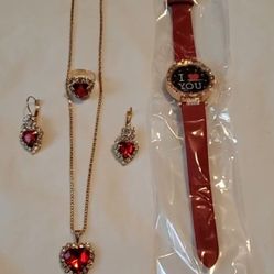 Red Jewelry set