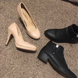 heels, boots