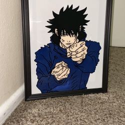 Jujutsu Kaisen Anime Glass Painting 8x10 Wall Art LOCATED IN COVINA