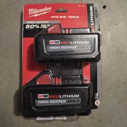 M18 18-Volt Lithium-Ion High Output 6.0Ah Battery Pack (2-Pack)
