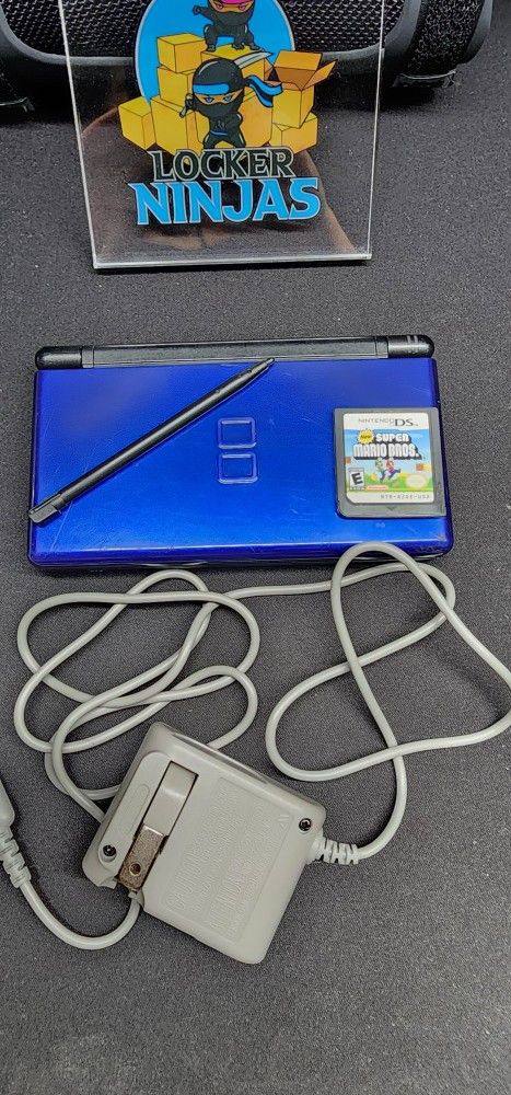Nintendo DS Lite Blue Edition with Super Mario Bros Game