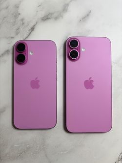 iPhone 16 and 16+ 128GB Pink Both Unlocked Like New (Free Accessories)
