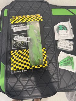 Car Mat Set- Brake Pad, Wheel Center, Tire Air, License Plate Cover With Free Stuff