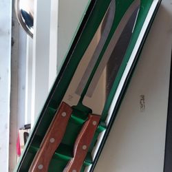 2 Pc Maxam Steel Knife Set