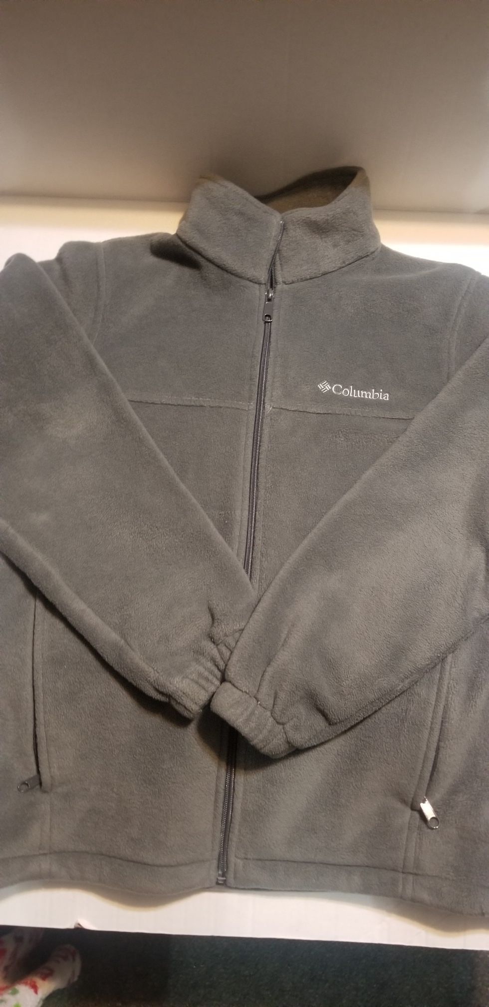 WOMEN'S FLEECE COLUMBIA FULL-ZIP JACKET SZ.S