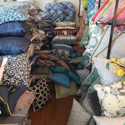 Sofa. Pillows, ( Over 200) Yes Available,  See All Pictures 