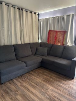 Dark gray Sectional couch