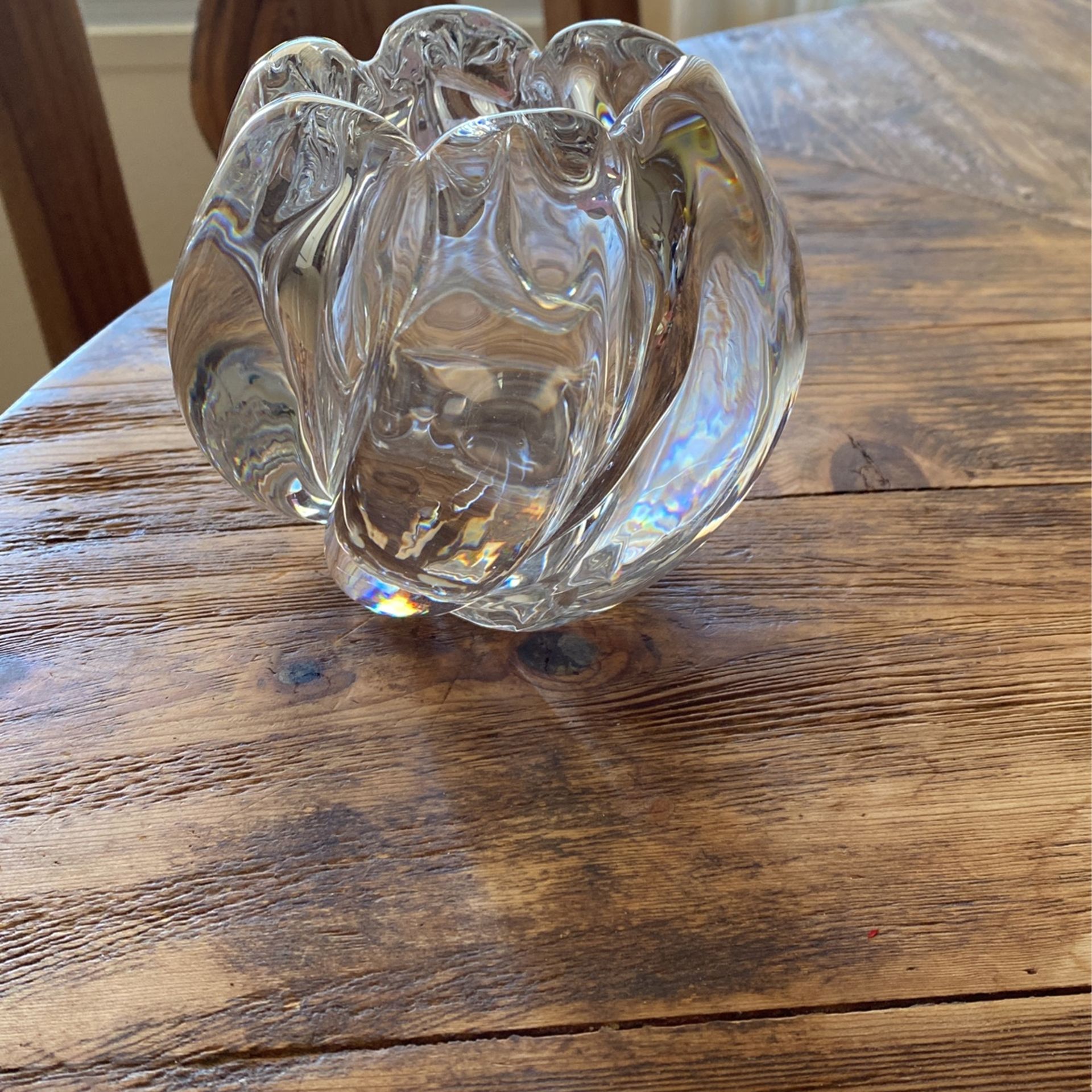 Orreofors Crystal Waterfall Rose Vase