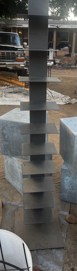 Metal bookshelf