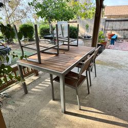 Patio table and chairs