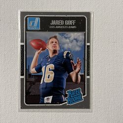 2016 Donruss Jared Goff Rated Rookie Card