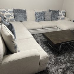 Large Sectional Beige 