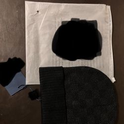 Black Checkered Beanie