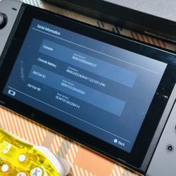 Nintendo Switch 32GB V2 Console System Gray JoyCons Tested 537