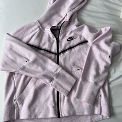 Pink Nike Tech Fleece Full Zip Up Hoodie 