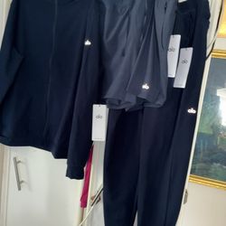 Alo Blue Kit(3 Items)-  Conquer Max Set With Shorts Medium NWT