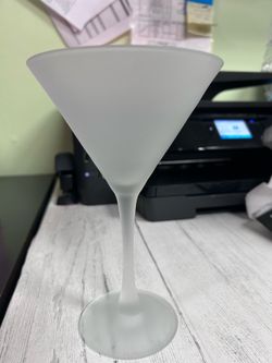 Frosted Martini Glass