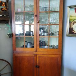 Antique Cherry Corner Cabinet