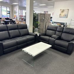 Ashley Reclining Sofa And Loveseat 