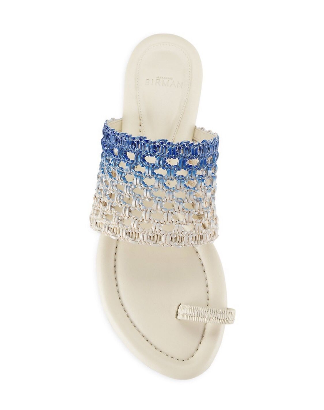 Alexander Birman Trisha Woven One-Toe Flat Sandals