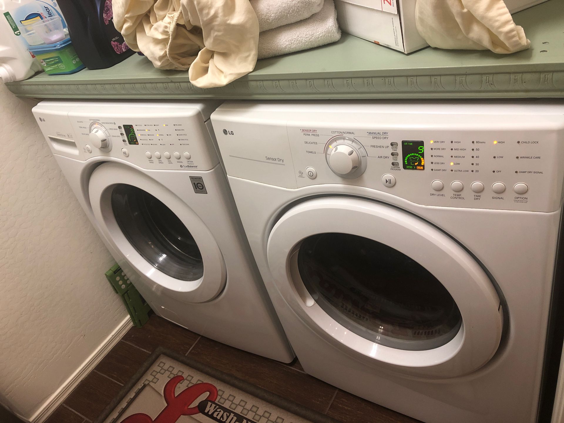 LG front load washer and dryer