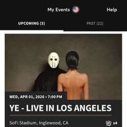 Ye LA Concert Tickets 4/1/26