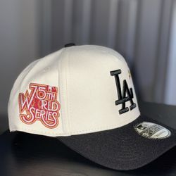 NEW ERA 9FORTY A-FRAME LOS ANGELES DODGERS 40TH ANNIVERSARY PATCH SNAPBACK HAT